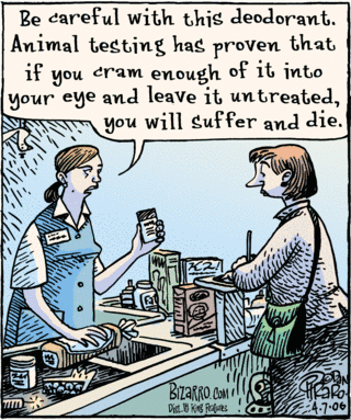 animal testing on dogs. comic on animal testing.