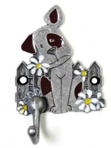 Dog with Daisies Leash Hook