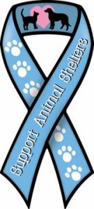 Support Animal Shelters Ribbon Magnet