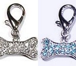 Dogbone Crystal Charm