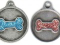 Glitter Bone ID Tag