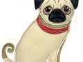 Pug Pet Luggage Tag