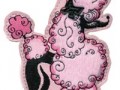 French Poodle Pet Luggage Tag