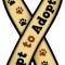 Opt to Adopt Ribbon Magnet