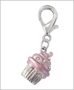 Cupcake Crystal Charm